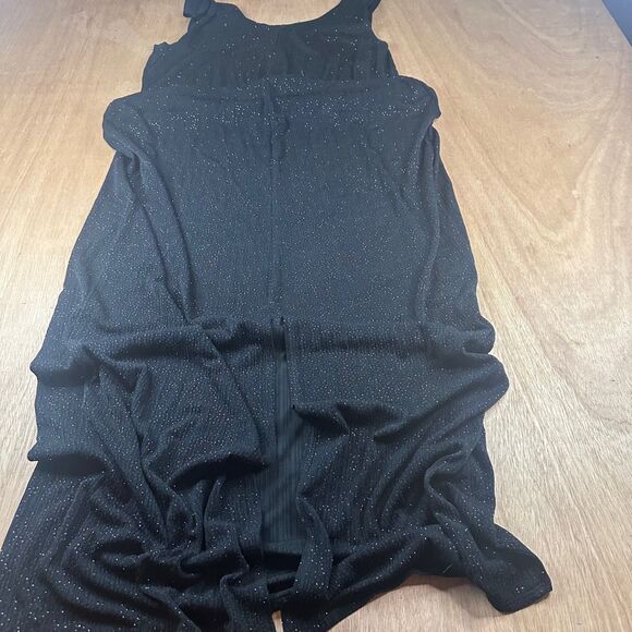 Onyx Nite 2-Piece Evening Dress Jacket Set Black Sparkle 20W - Picture 2 of 8